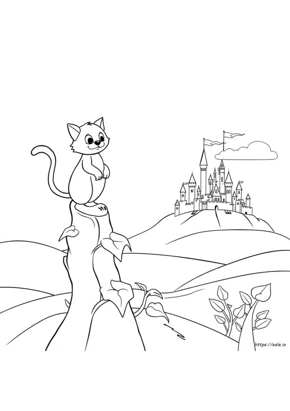 Gestiefelter Kater Ausmalbilder