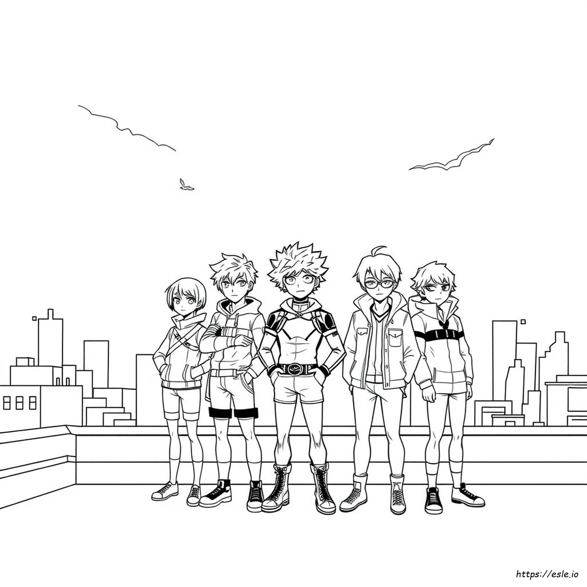 My Hero Academia Colouring Sheets