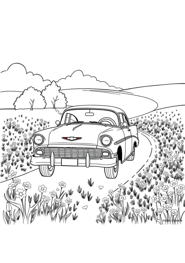 Disegni Da Colorare Auto Chevy