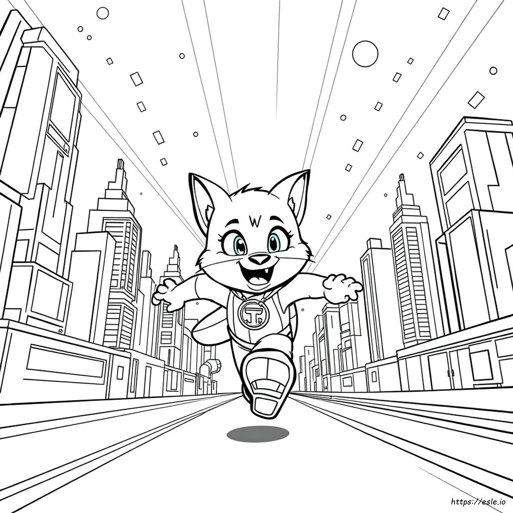 Tom Hero Dash Coloring Pages