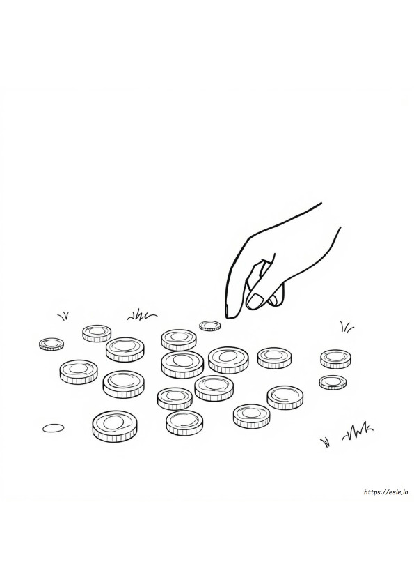 Monedas Para Colorear Gratis