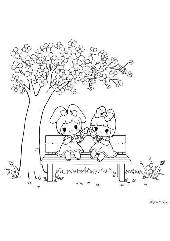 My Melody And Kuromi Coloring Pages