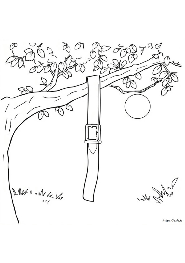 Belt Coloring Page