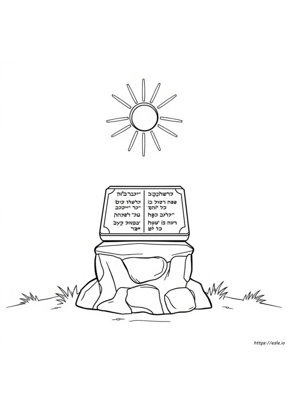 10 Commandments Colouring Pages