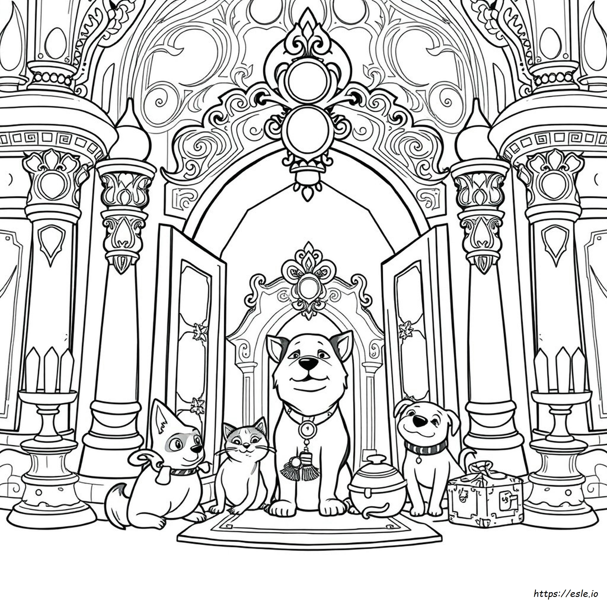Treasure Palace Pets Coloring Pages
