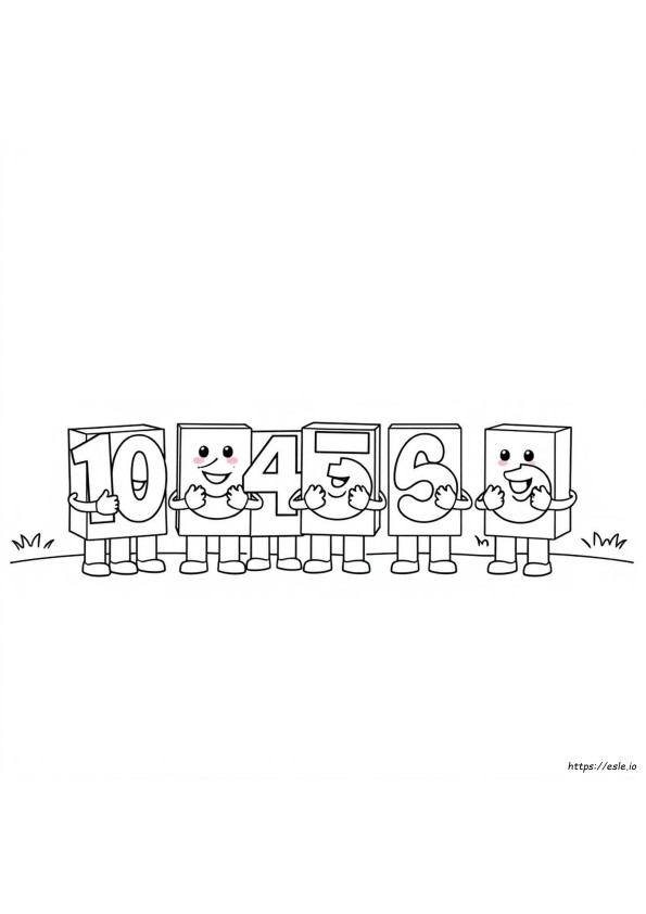Numberblocks 60 Coloring Pages