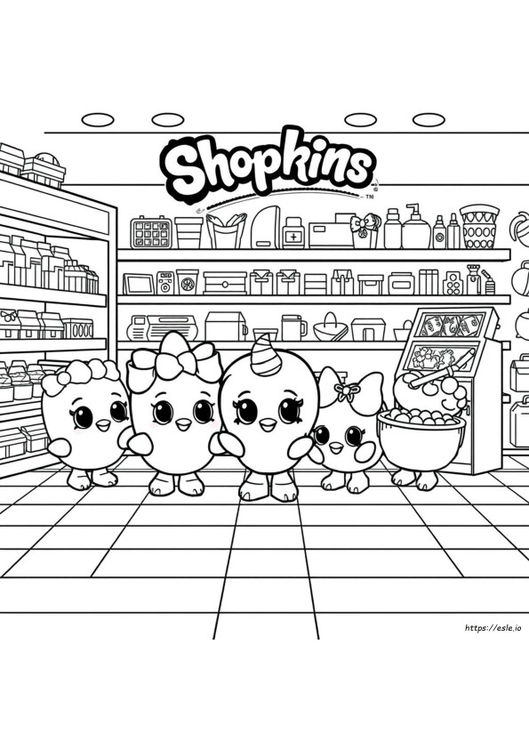 Shopkins Gambar Mewarnai Musim 10