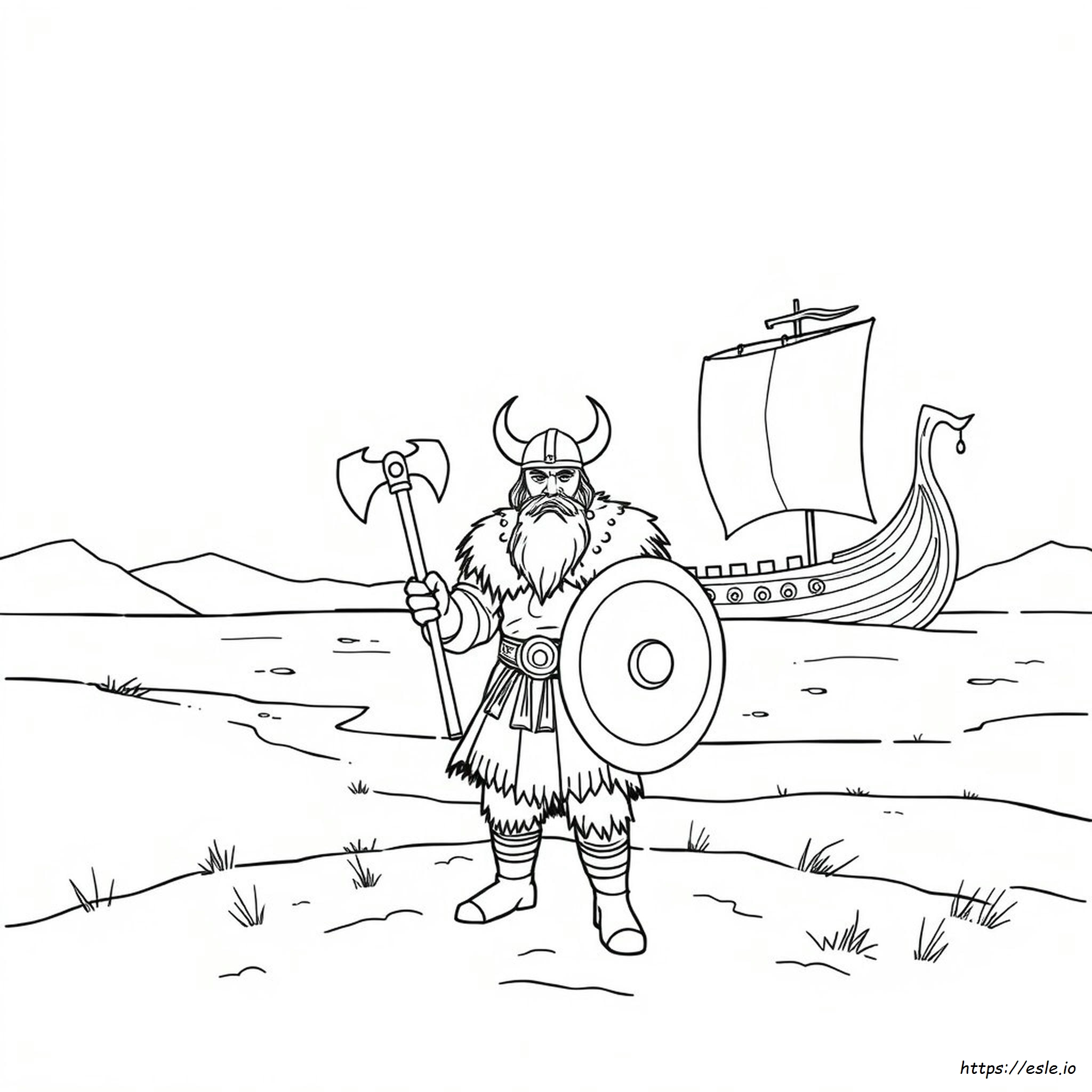 Free Printable Viking Coloring Pages