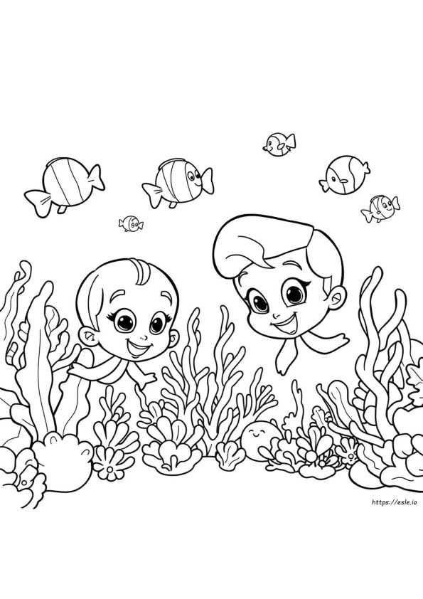 Oona Bubble Guppies Coloring Pages