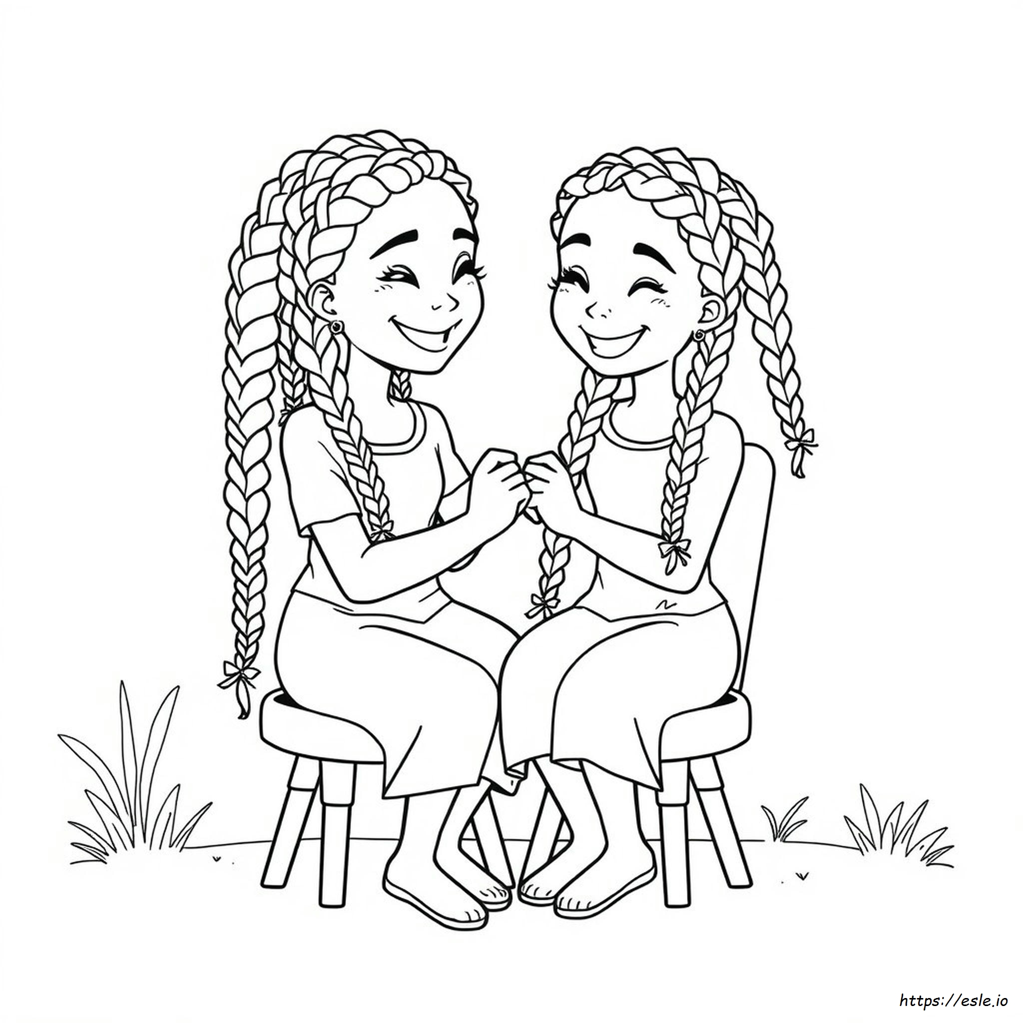 Dibujos Para Colorear De Sisterlocks Para Niños