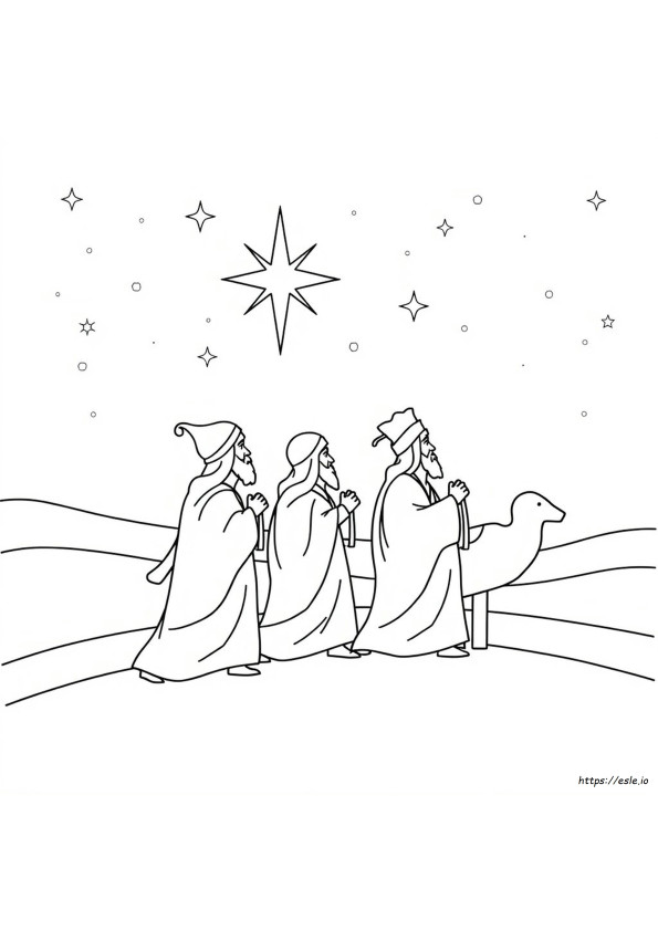 Printable Three Kings Day Coloring Pages
