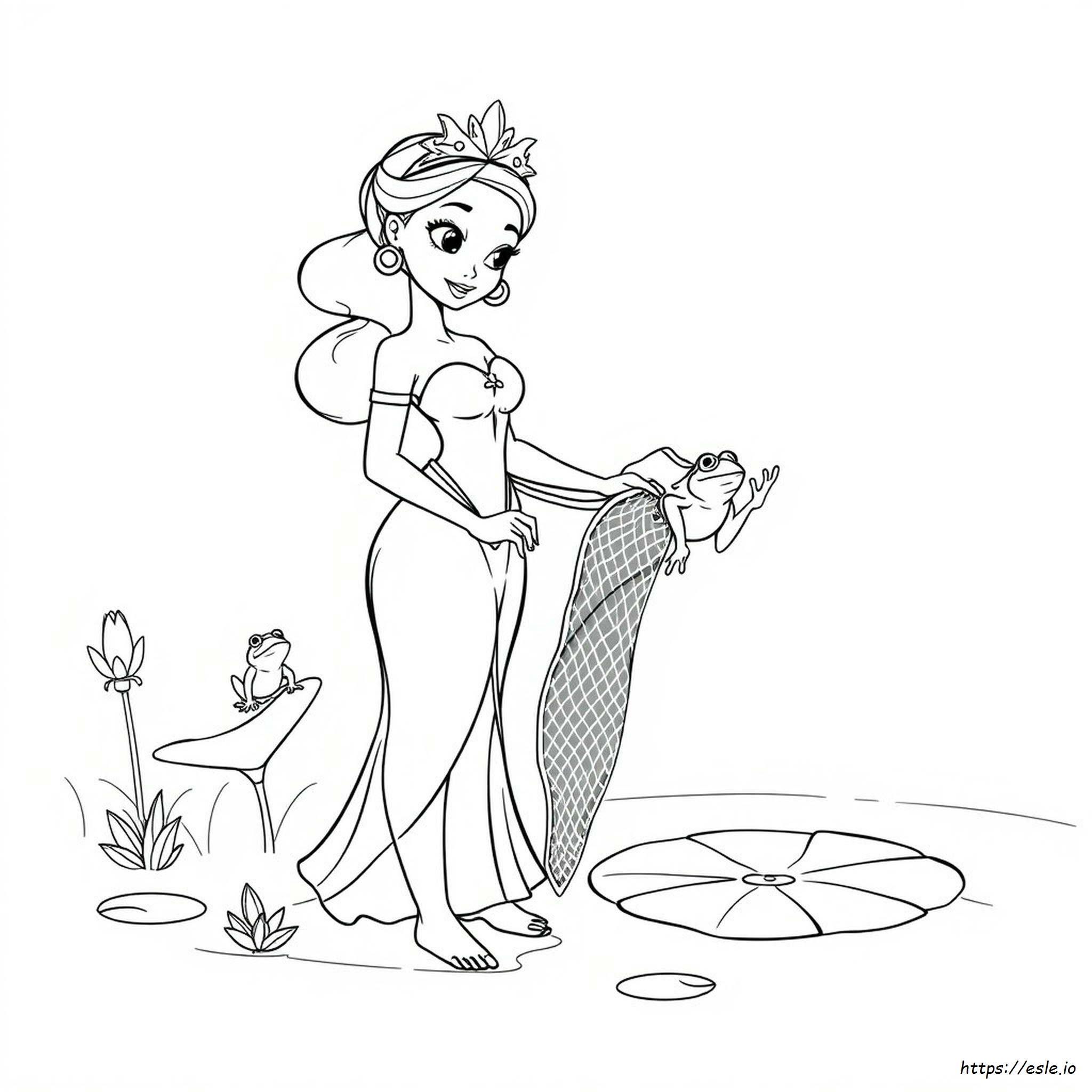 Tiana Princess And The Frog Coloring Pages