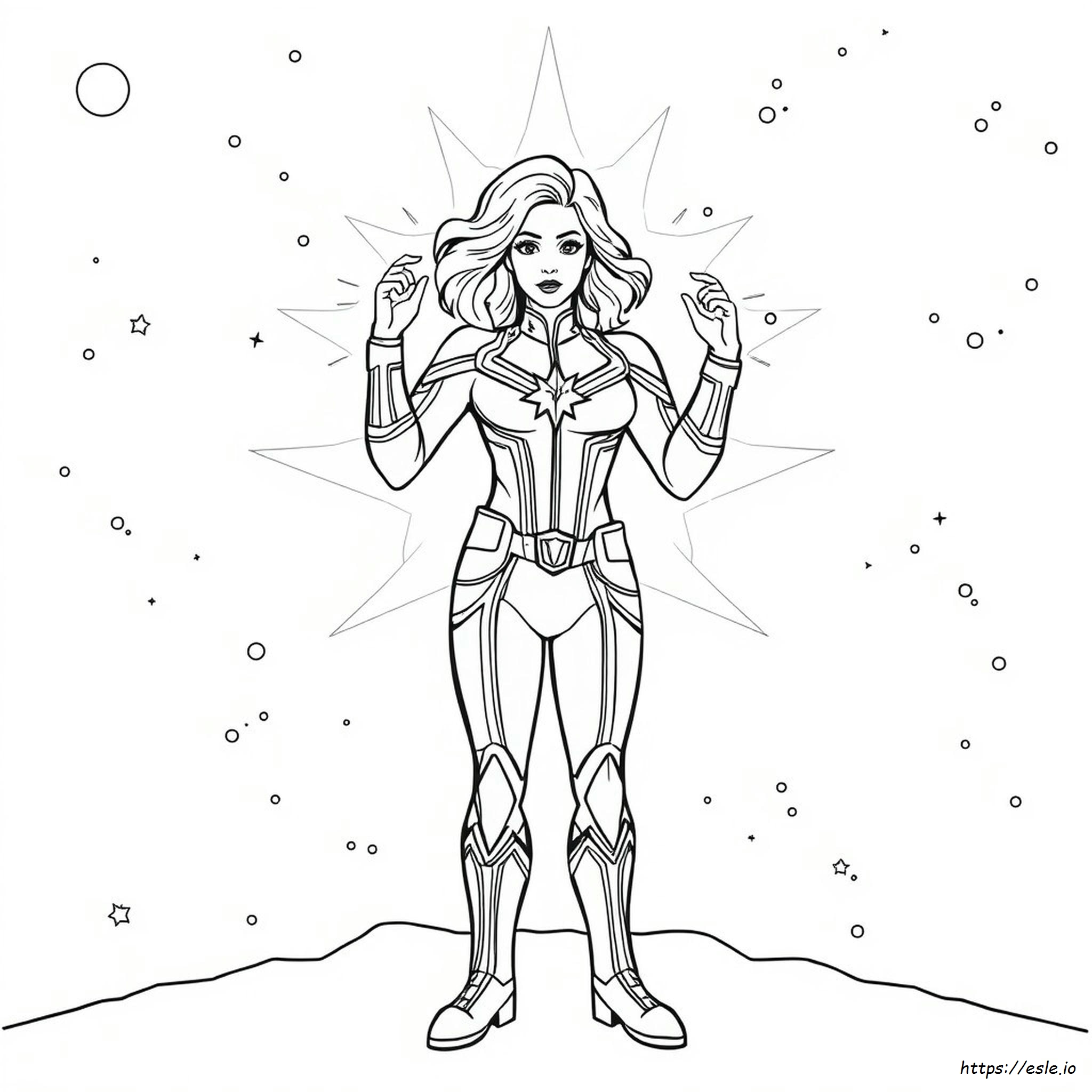 Captain Marvel Coloring Pages Pdf