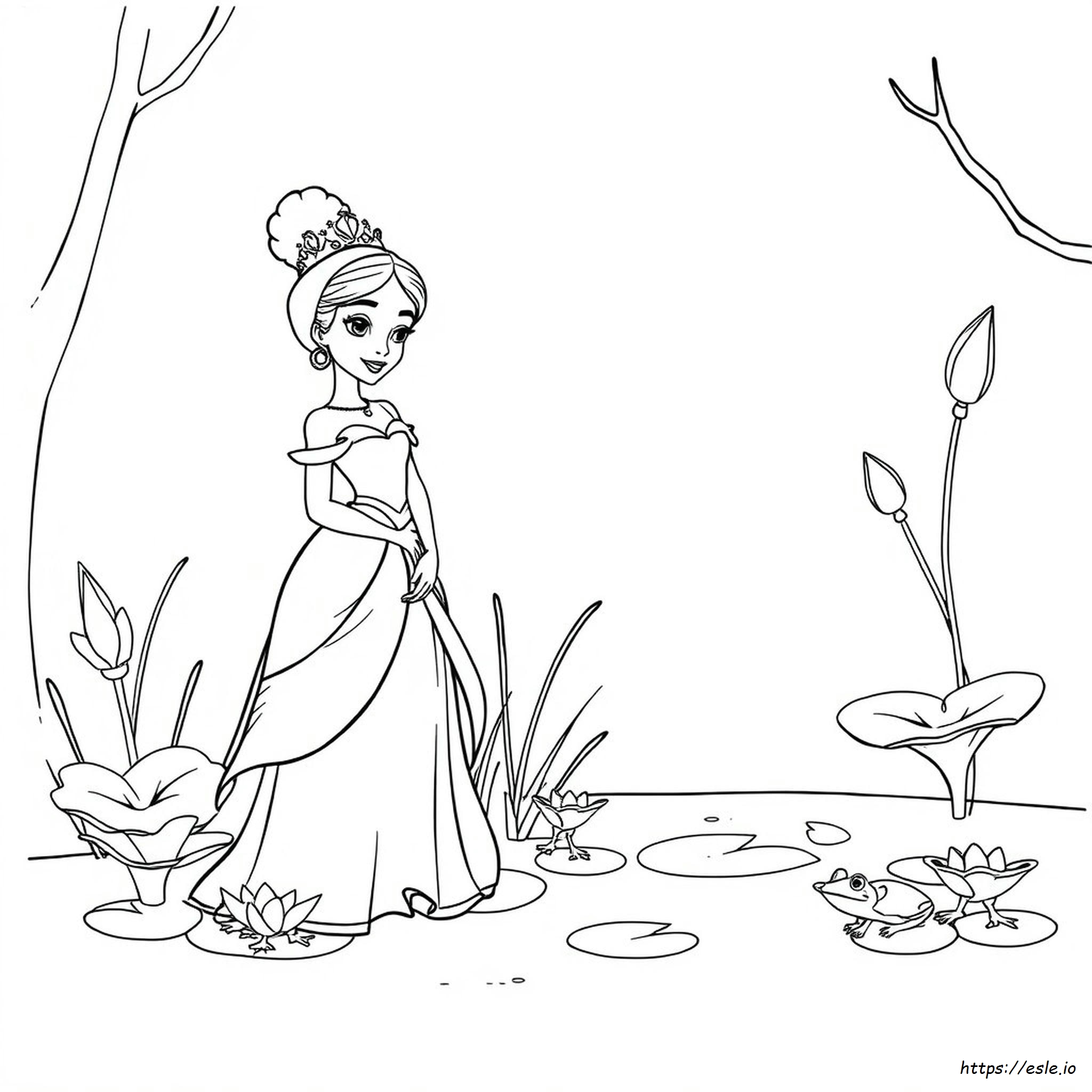 Louis Princess And The Frog Coloring Pages