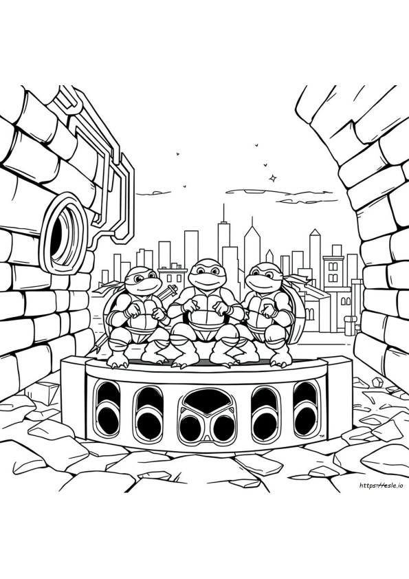 Tmnt 1987 Coloring Pages