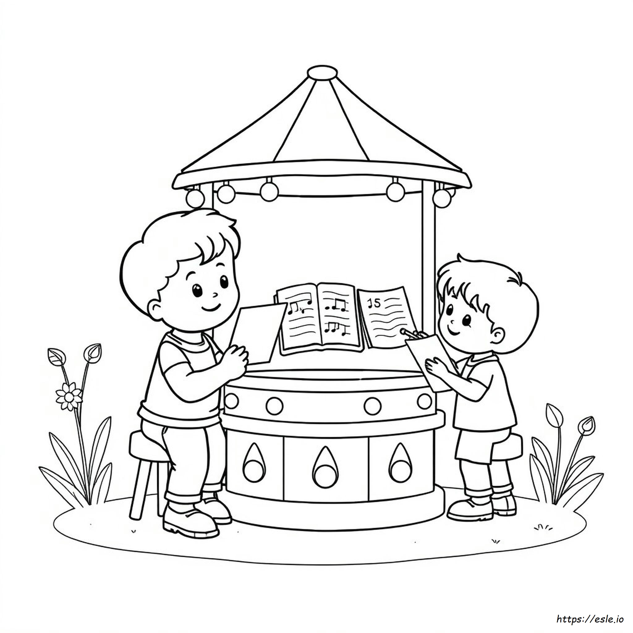Preschool Music Coloring Pages