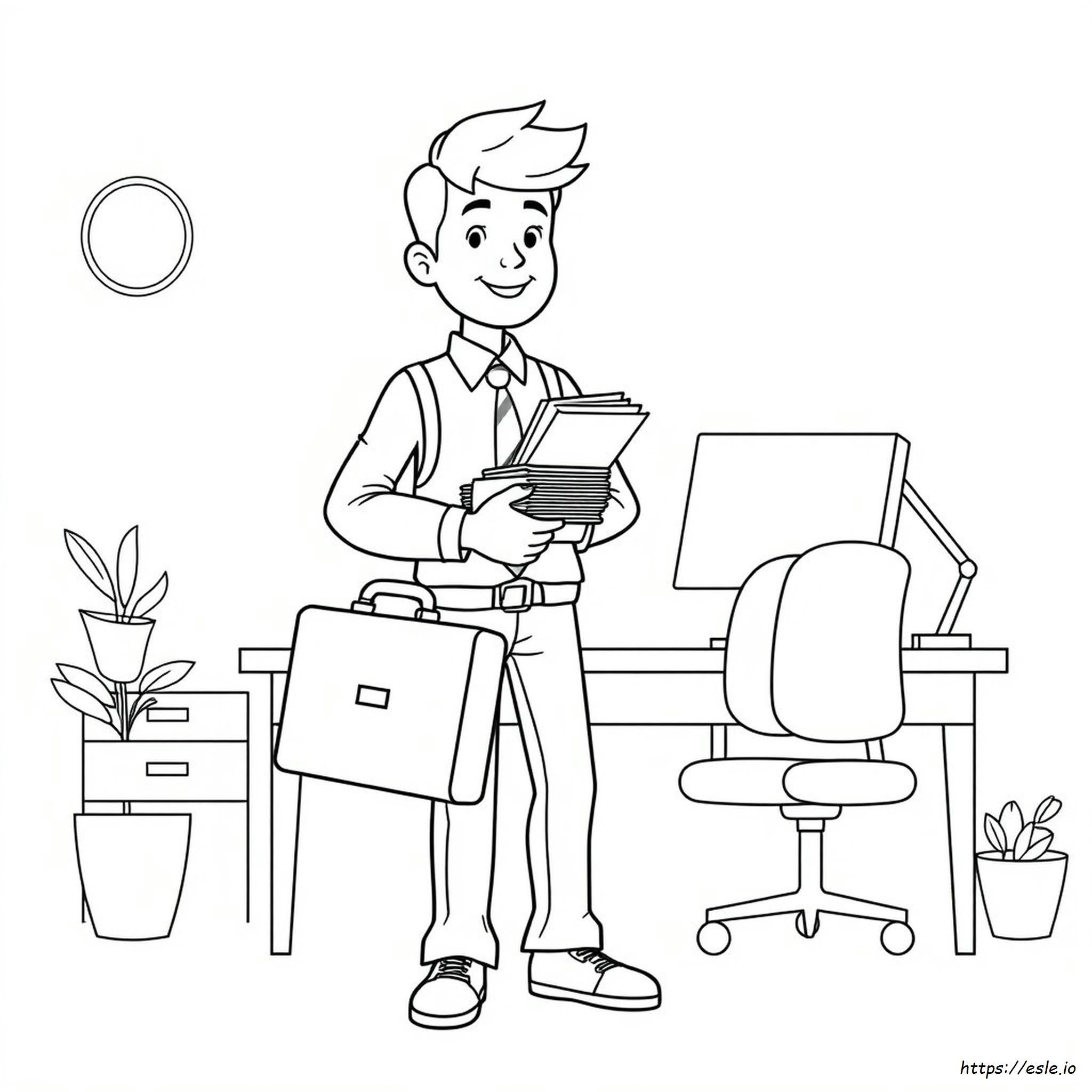 Job Coloring Pages Printable