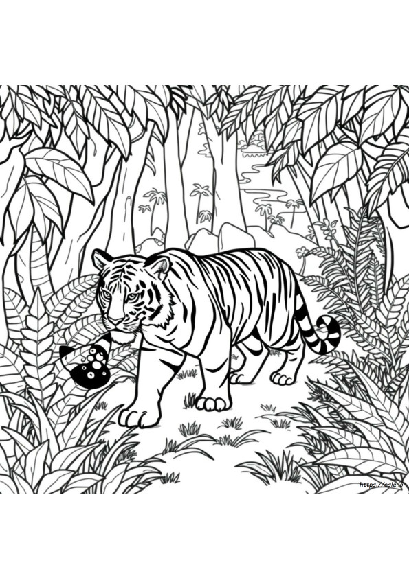 Immagini Di Tigre Da Colorare