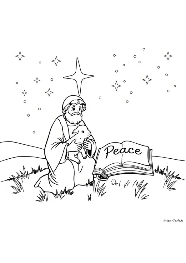 Pagini De Colorat Cu Pace Biblică