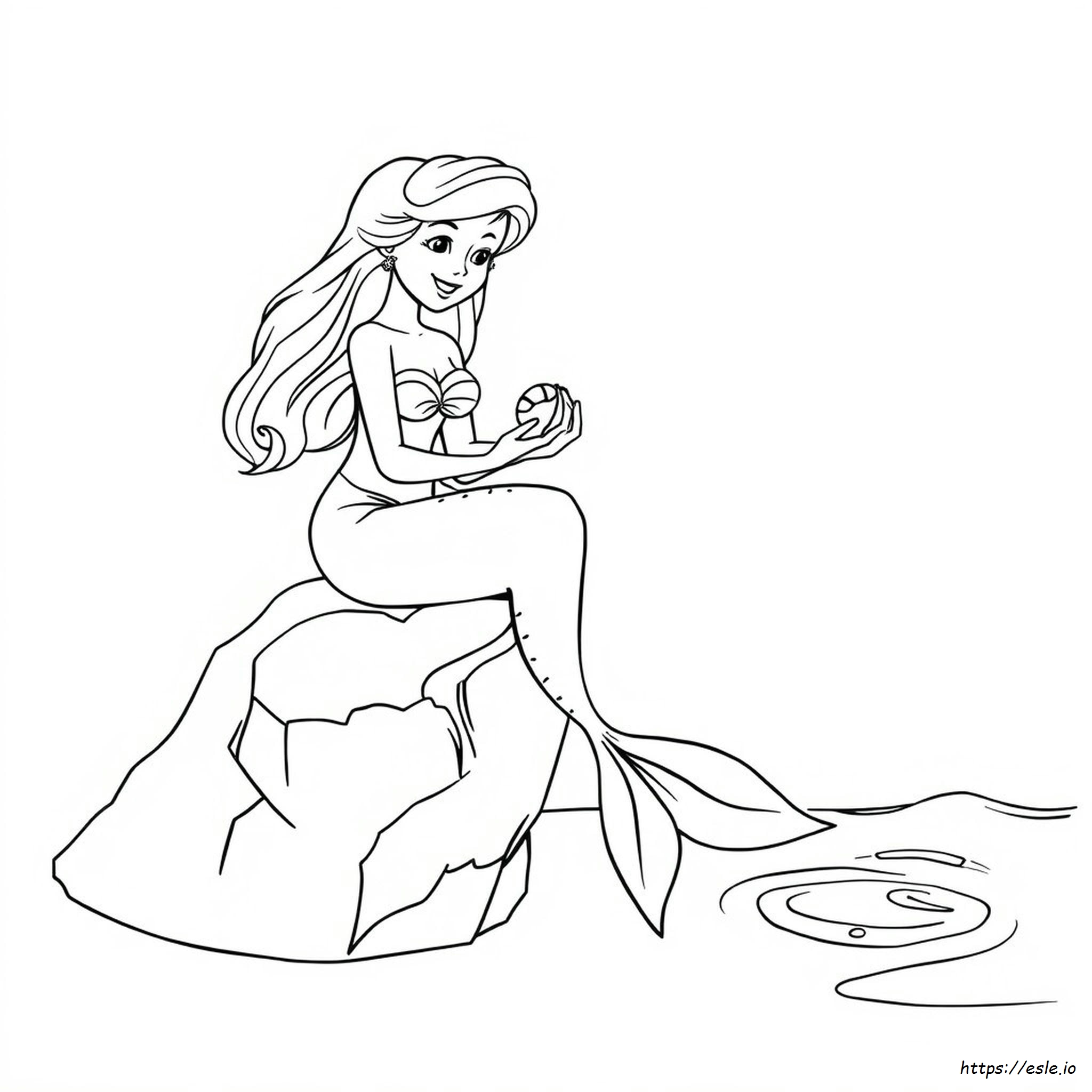 Mermaid Paper Doll Coloring Pages