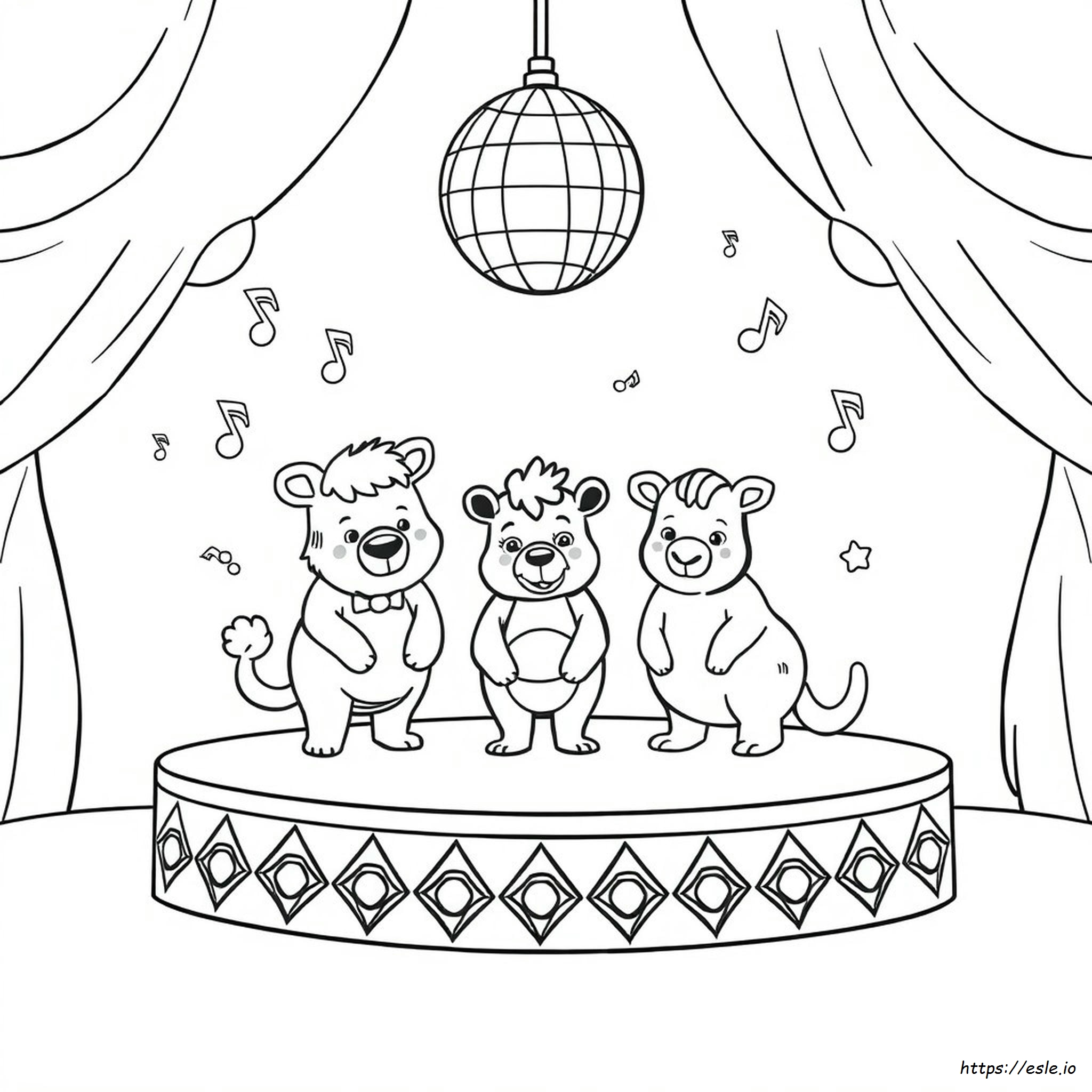 Groovy Animals Halaman Mewarnai