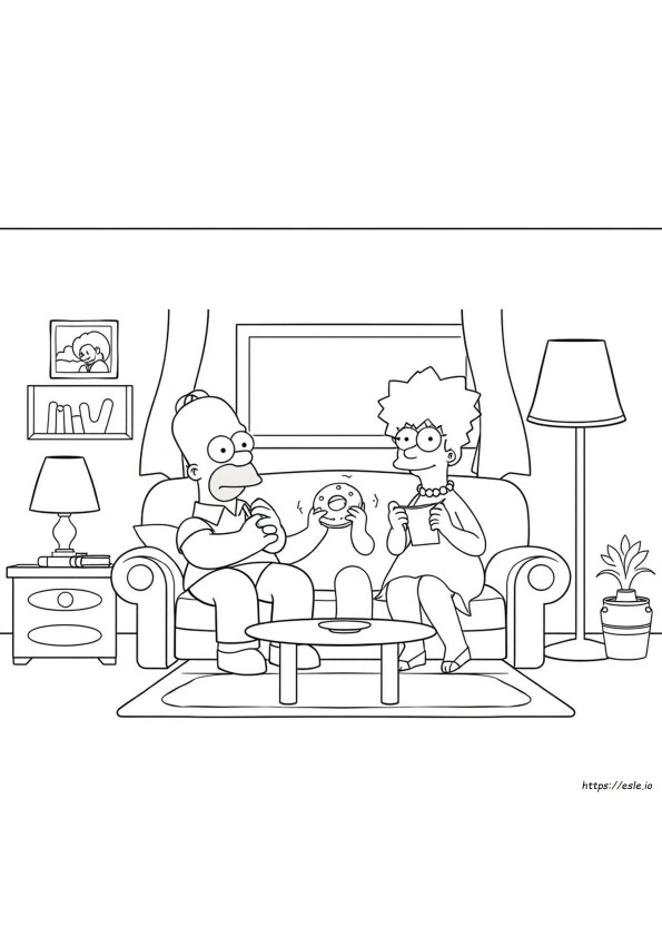 Coloriages Des Personnages Les Simpson