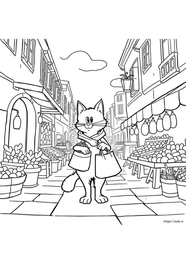 Mercato Da Colorare