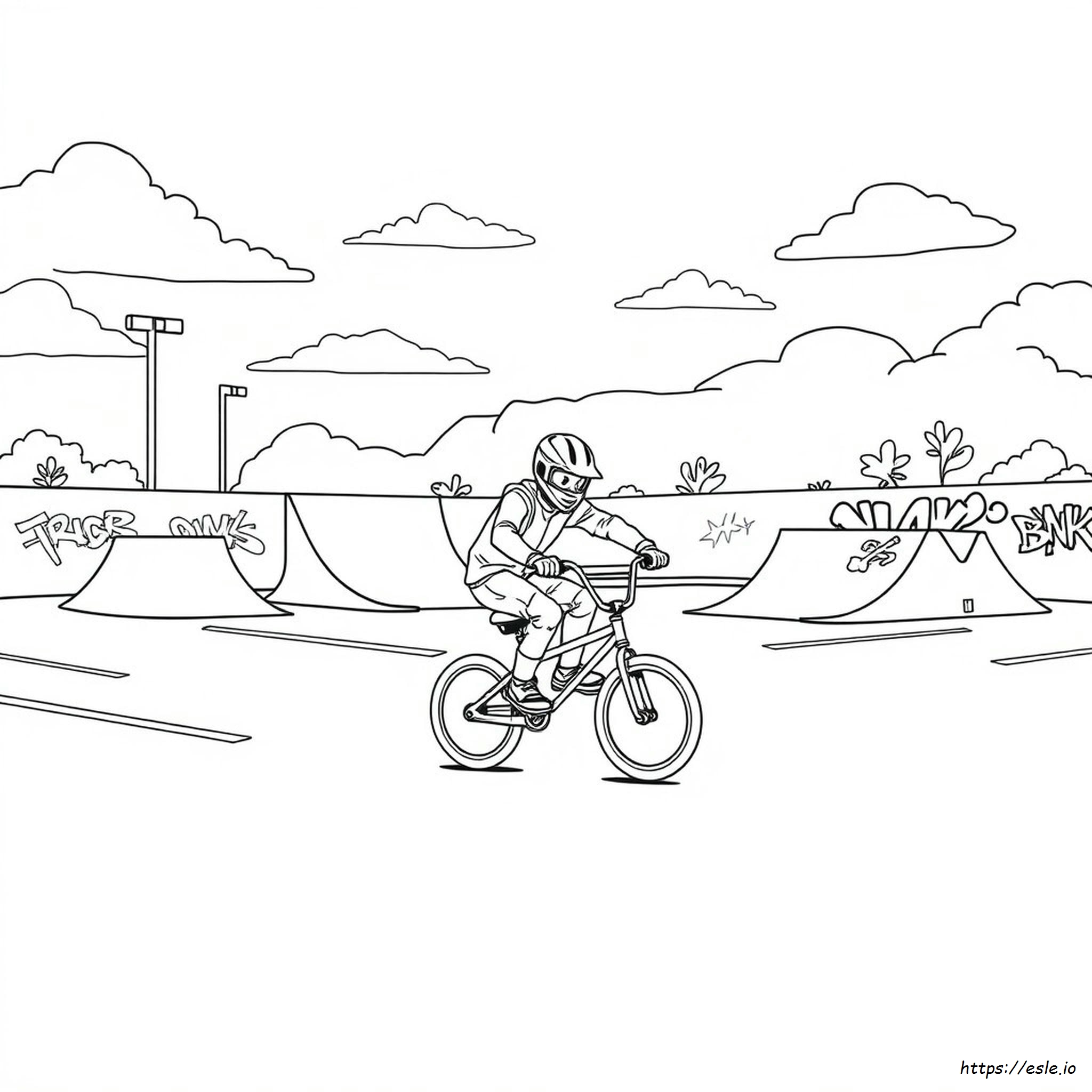 Printable Bmx Coloring Pages