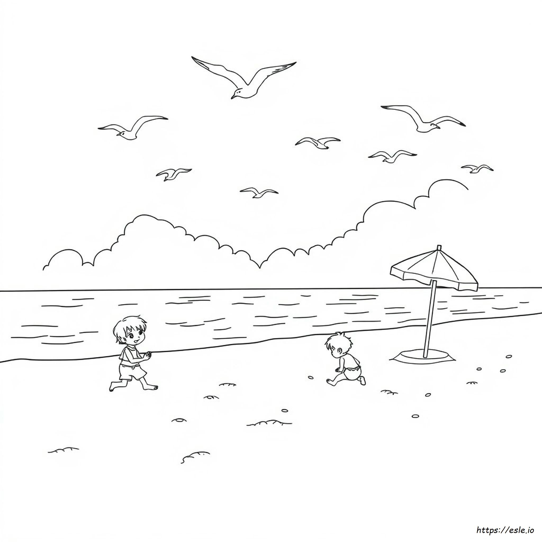 Coloring Pages At The Beach