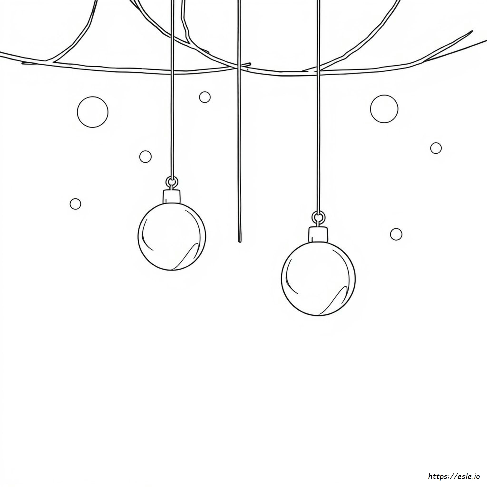 Coloriage De Boule De Noël
