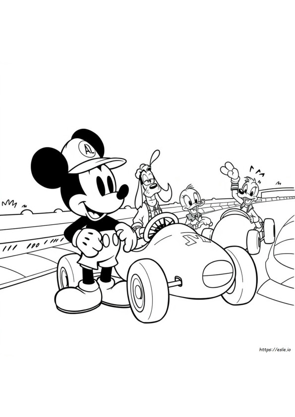 Mickey And The Roadster Racers Coloring Pages