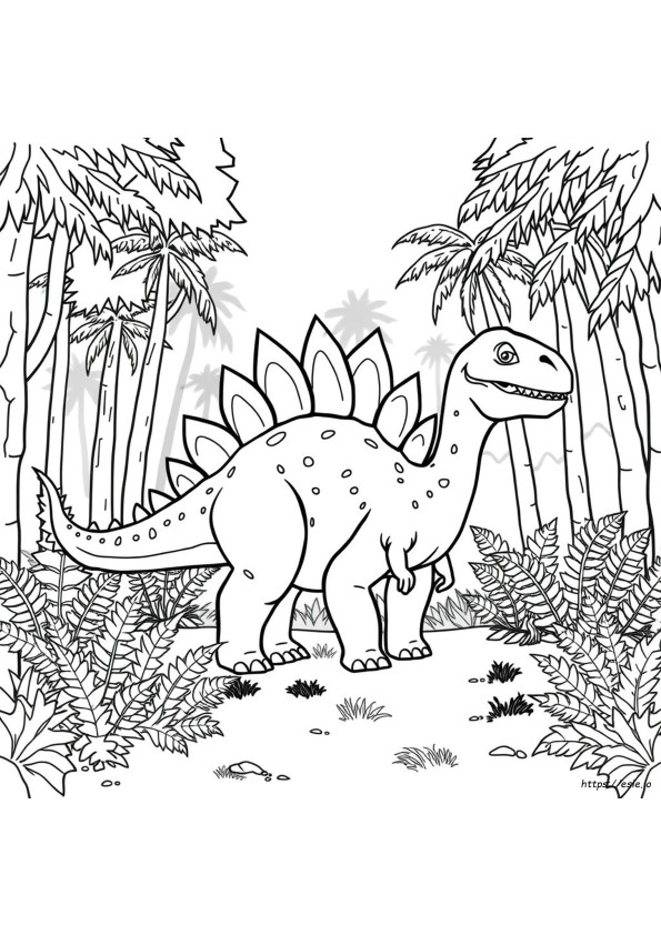 Stegosaurus Kleurplaat