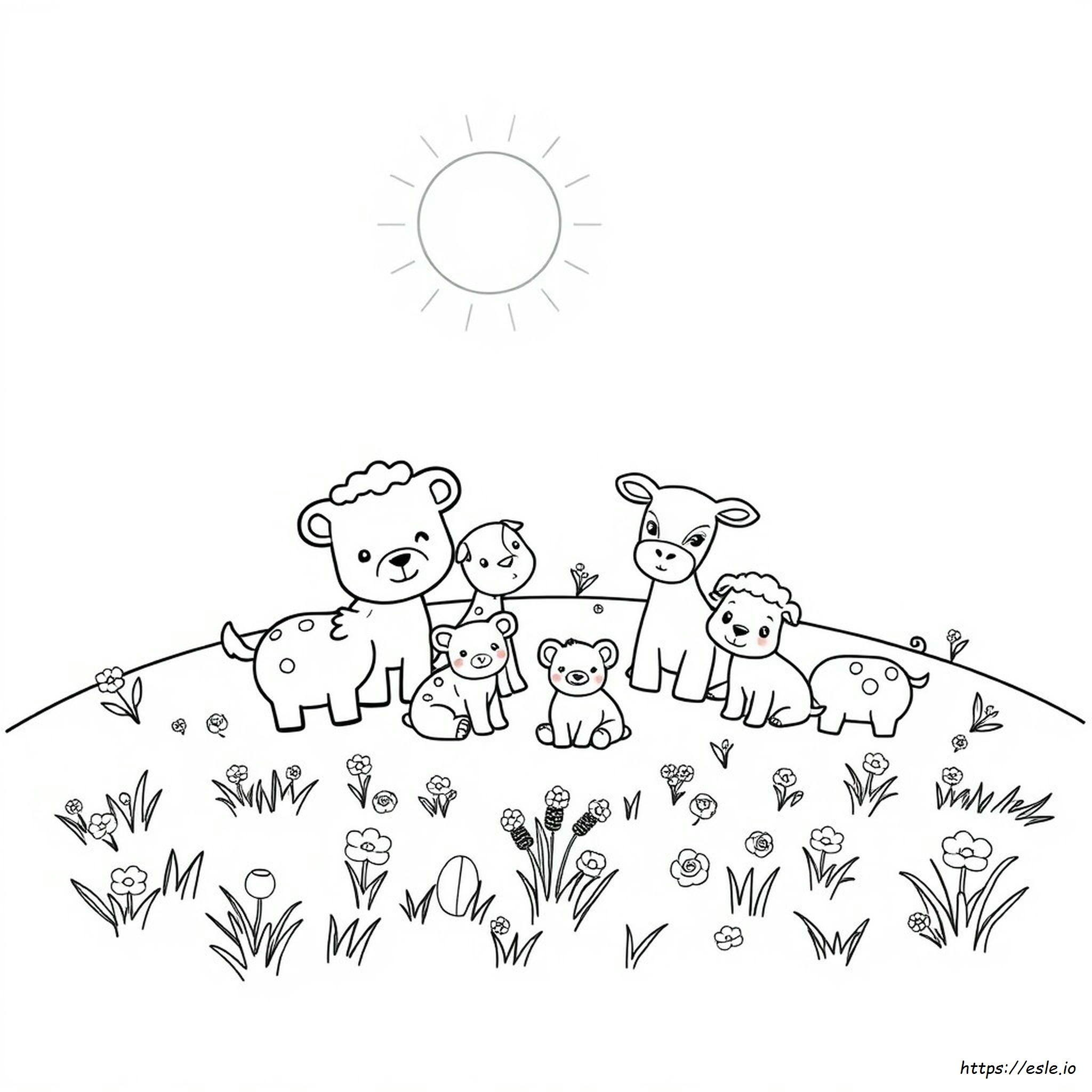 Coloring Sheets Of Cute Animals