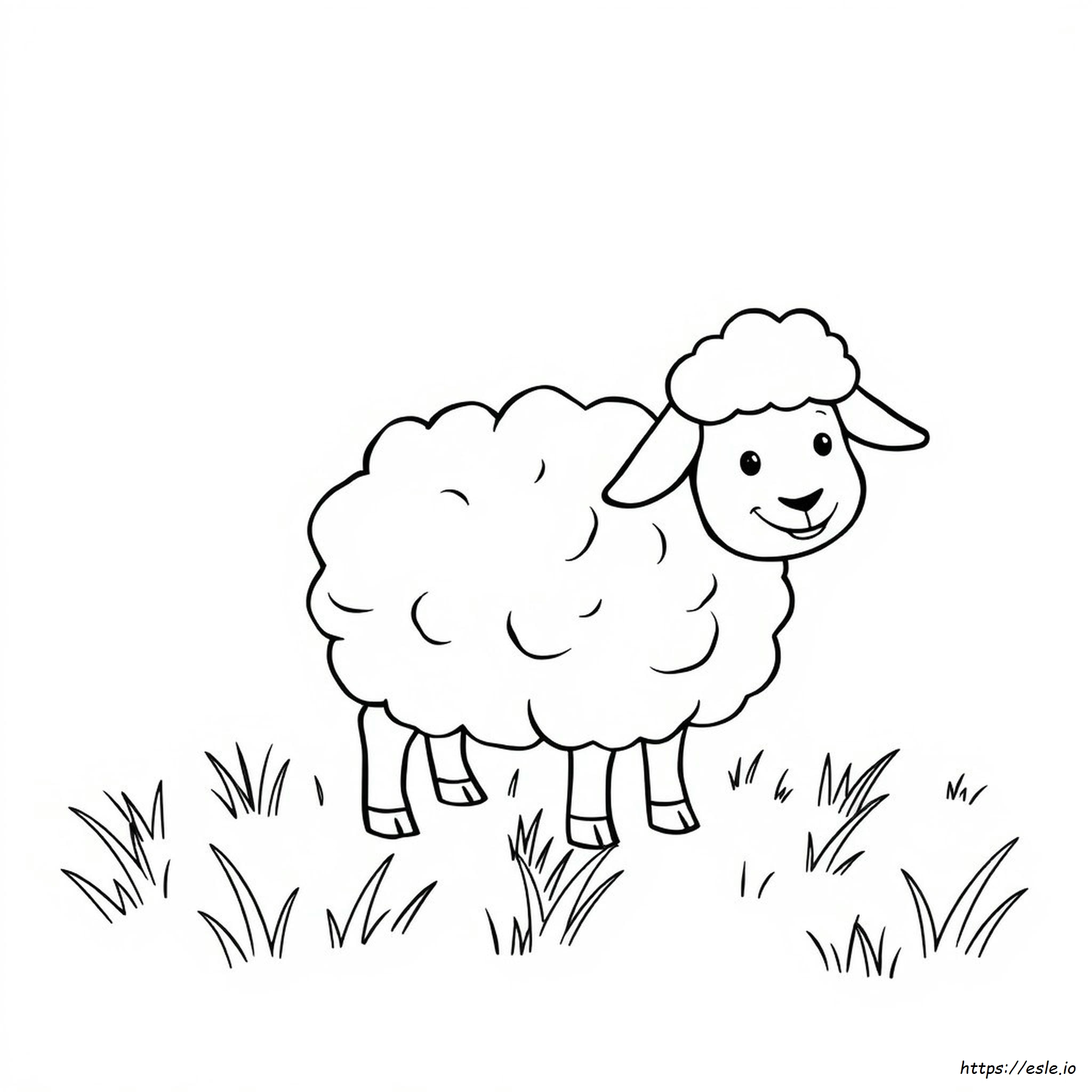Suzy Sheep Coloring Page