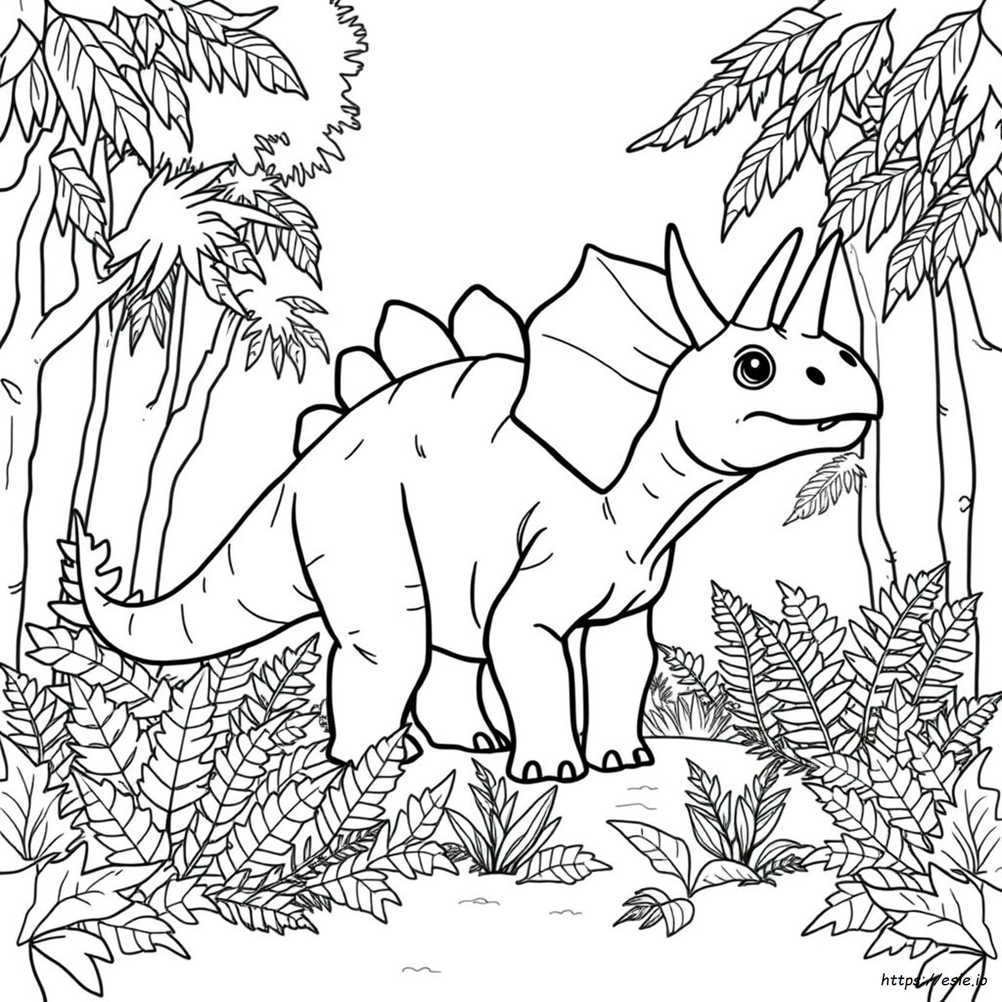 Pachyrhinosaurus Coloring Page