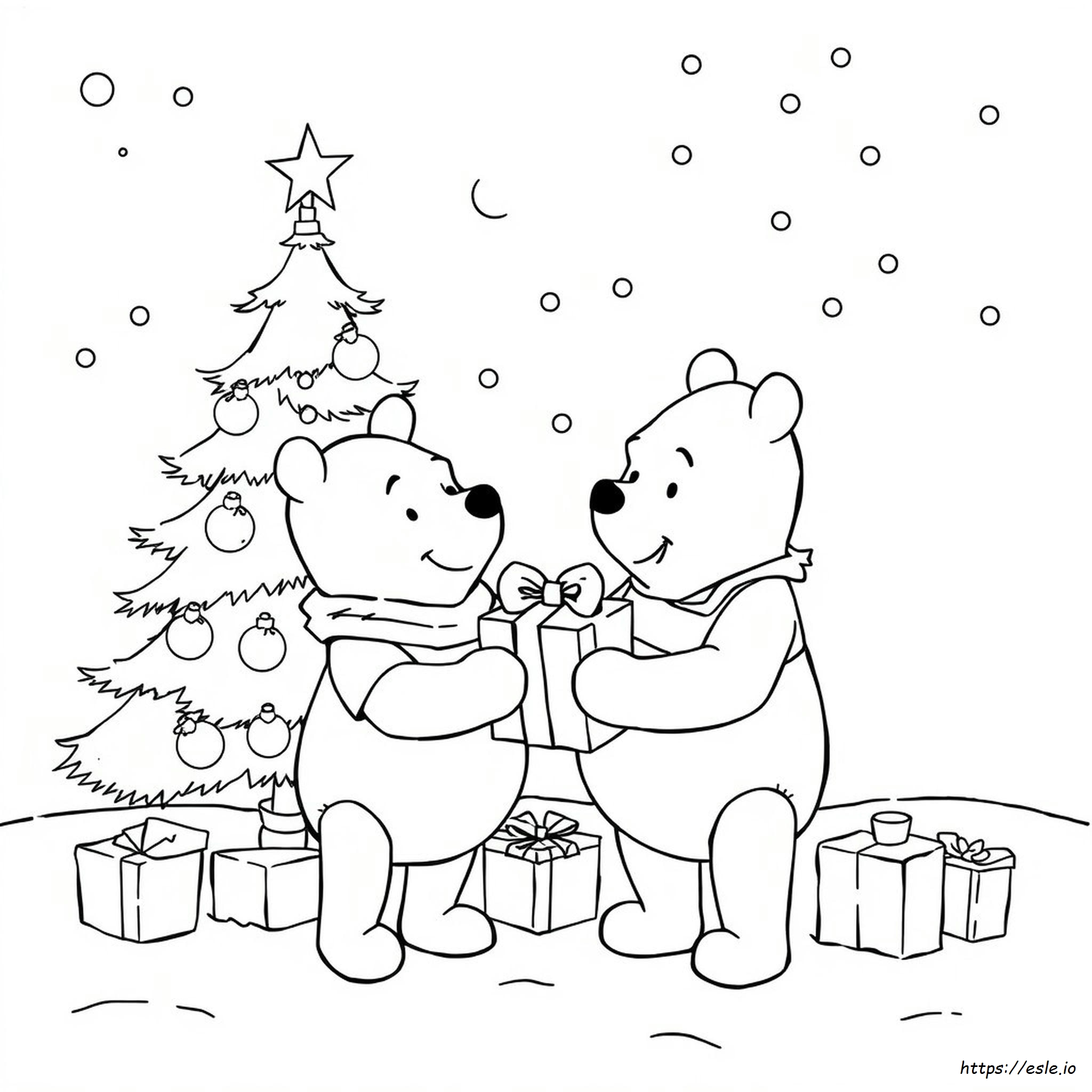 Winnie The Pooh Natal Desenhos Para Colorir