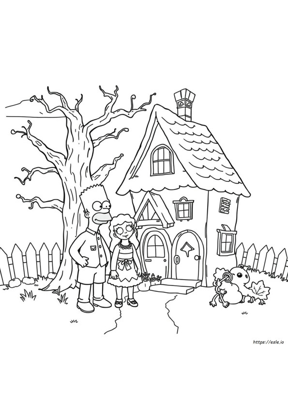Simpsons Treehouse Of Horror Kleurplaten
