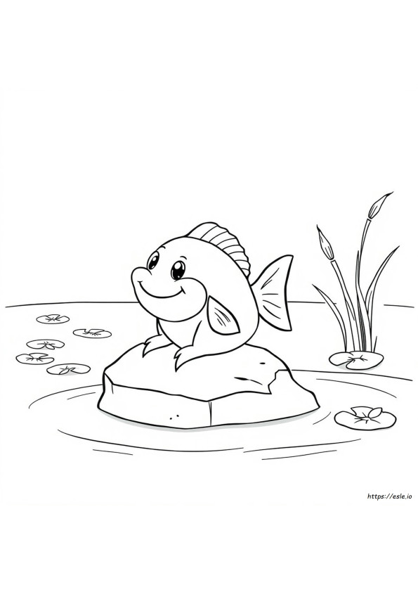 Pudge The Fish Coloring Page