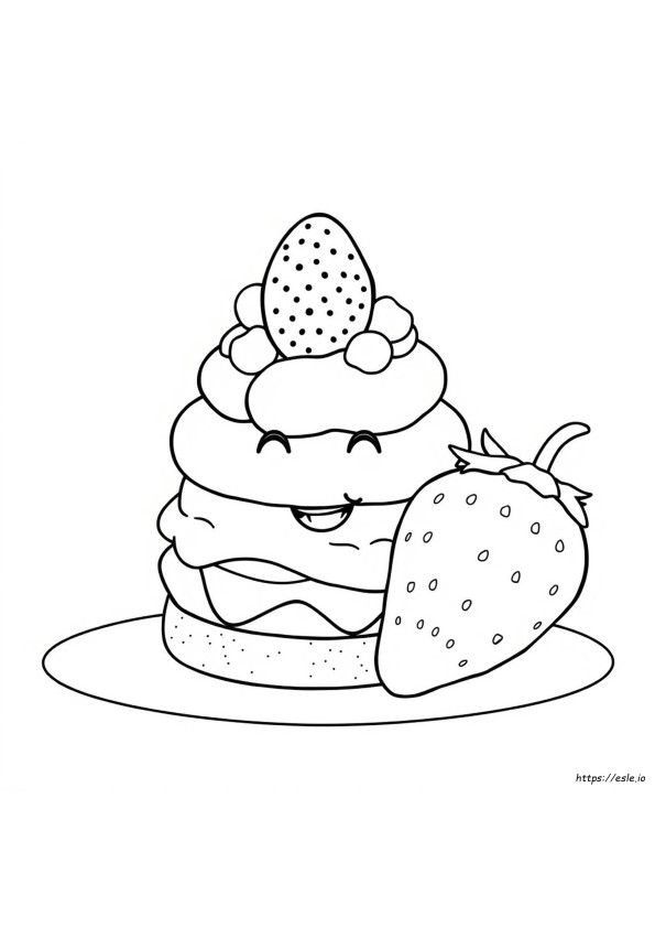 Pagina Da Colorare Torta Di Fragole E Limone