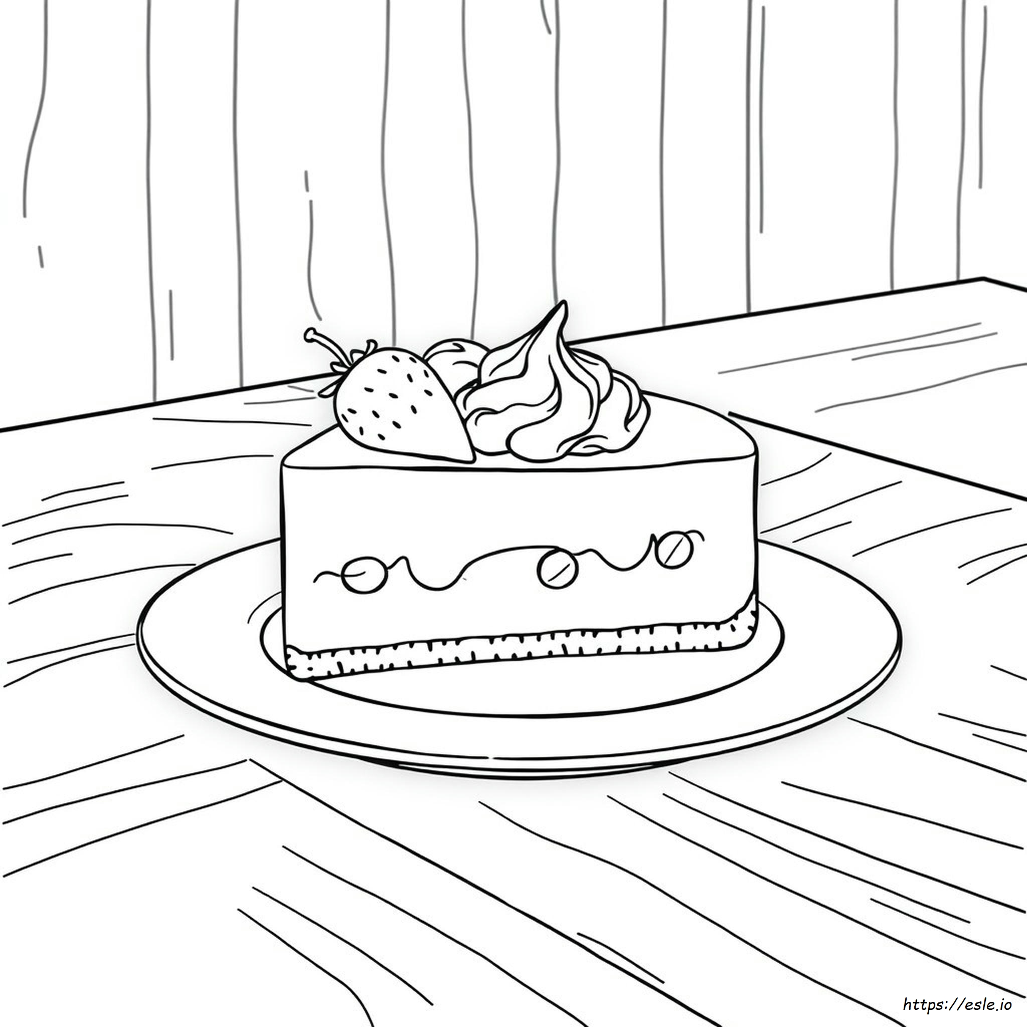 Käsekuchen Ausmalbilder