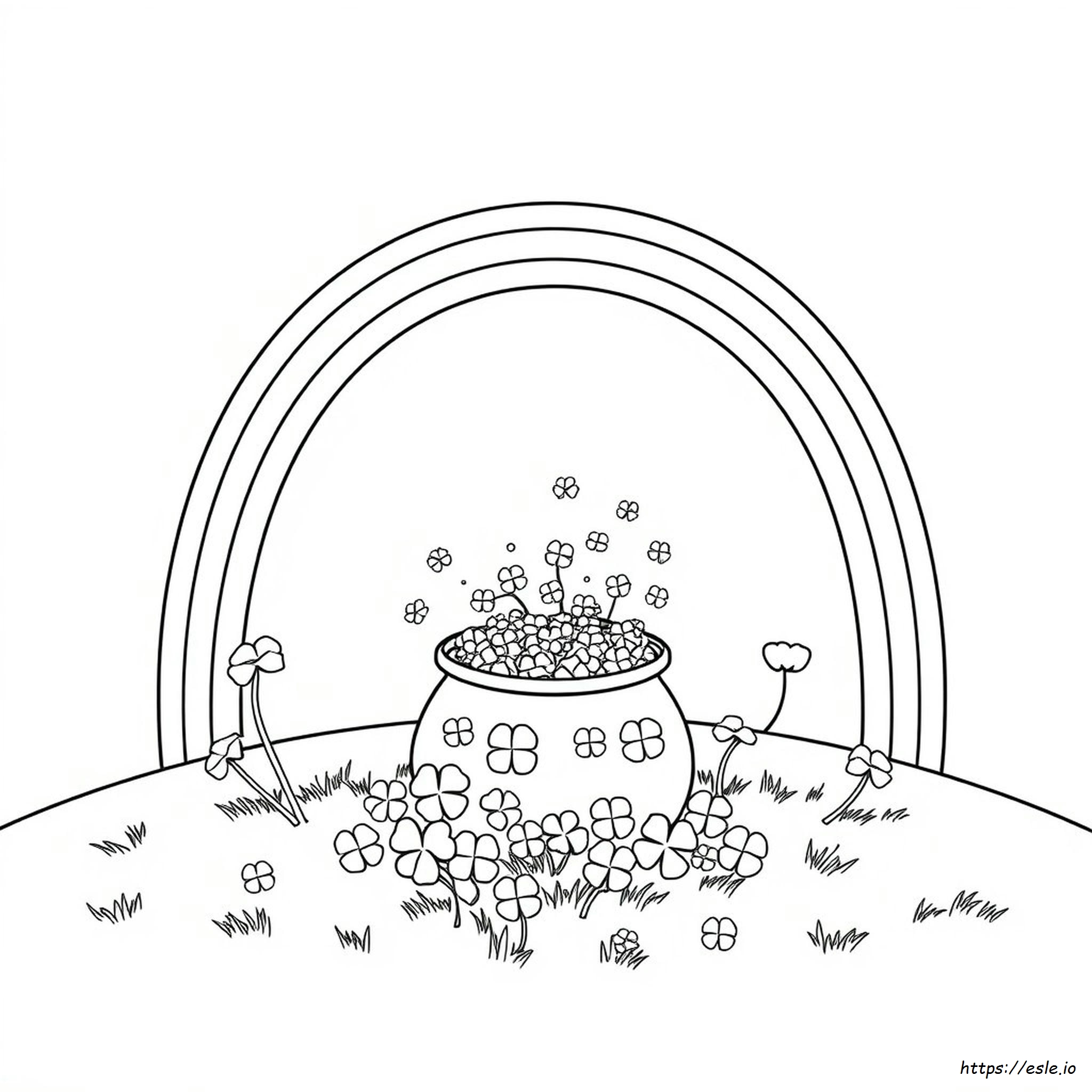 Pot Of Gold Coloring