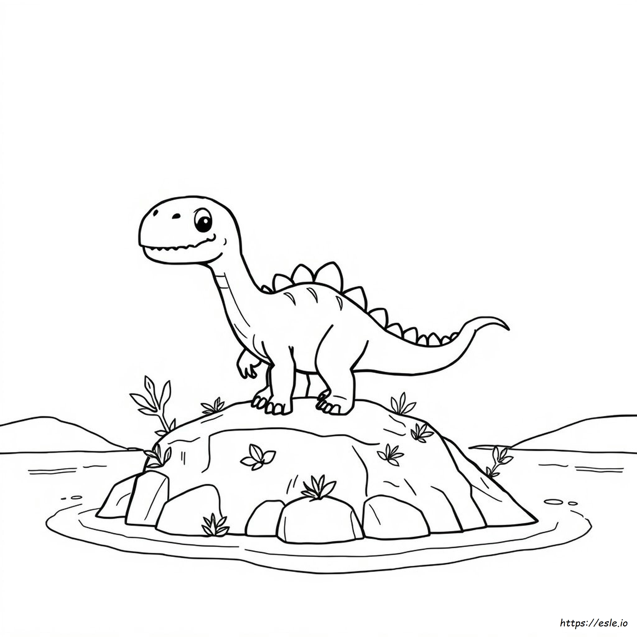 Chibi Dinosaurier Ausmalbilder