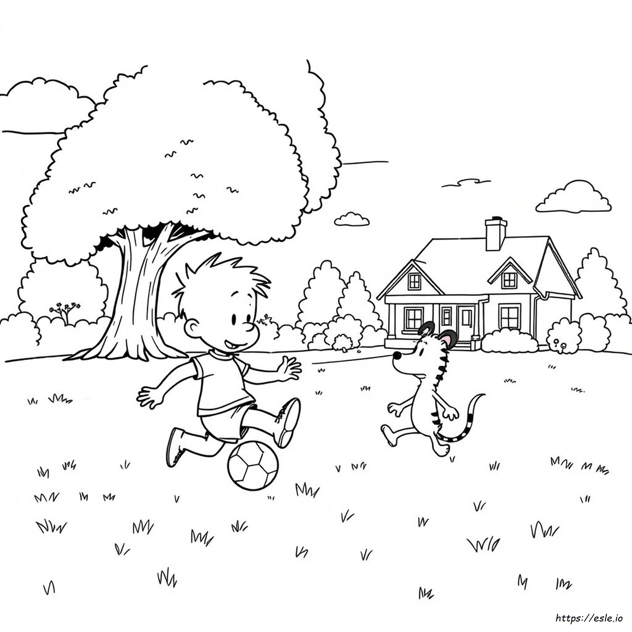 Calvin And Hobbes Coloring Pages
