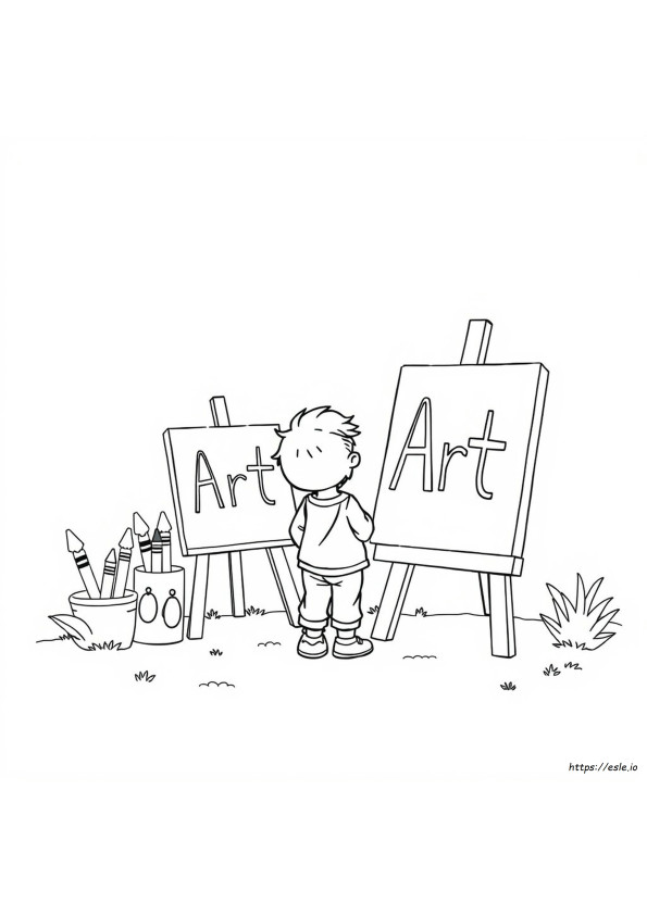 Welcome To Art Coloring Page