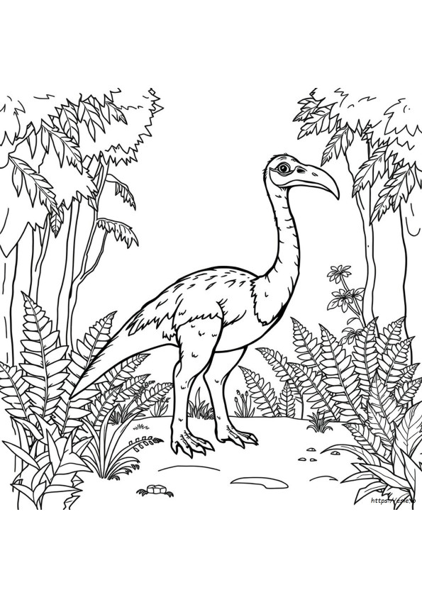 Troodon Coloring Page