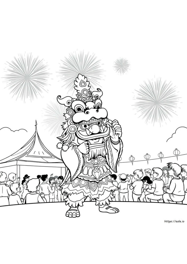 Barongsai Coloring