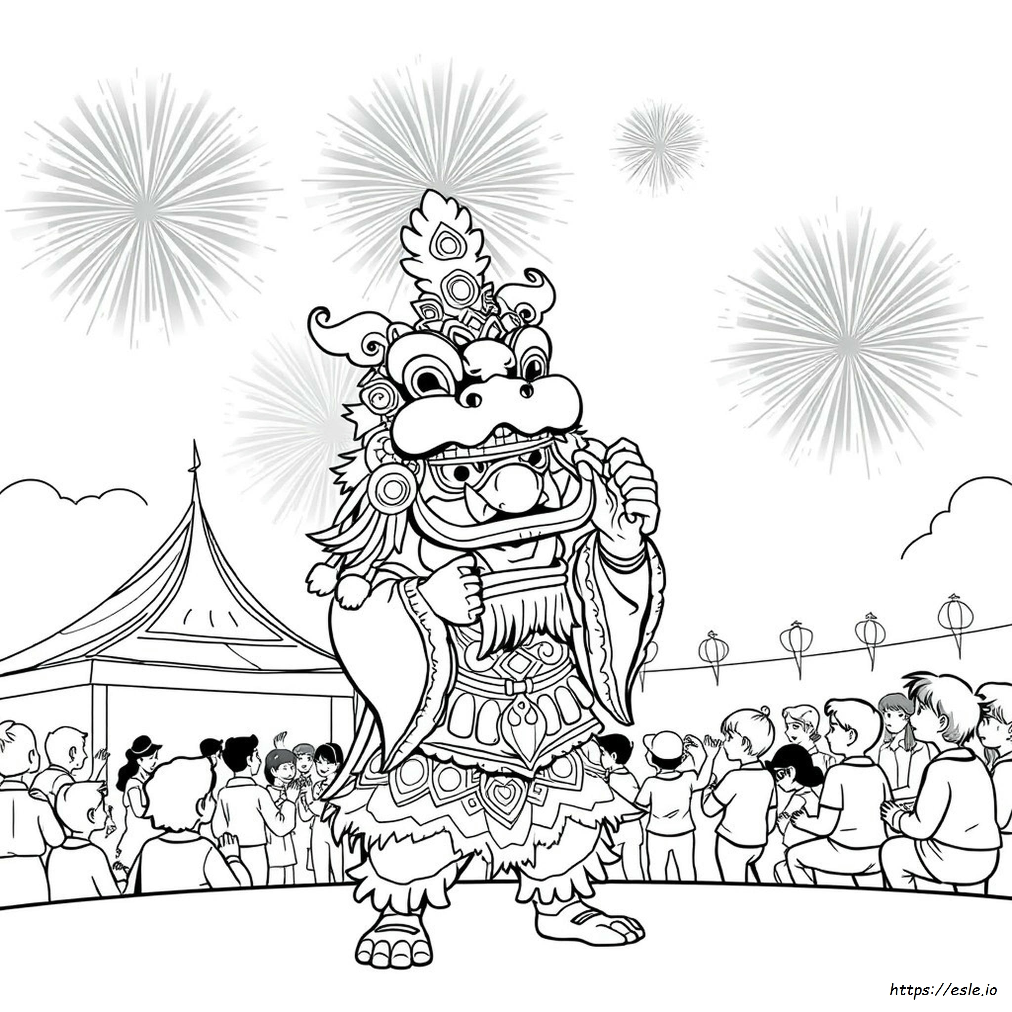 Barongsai Mewarnai