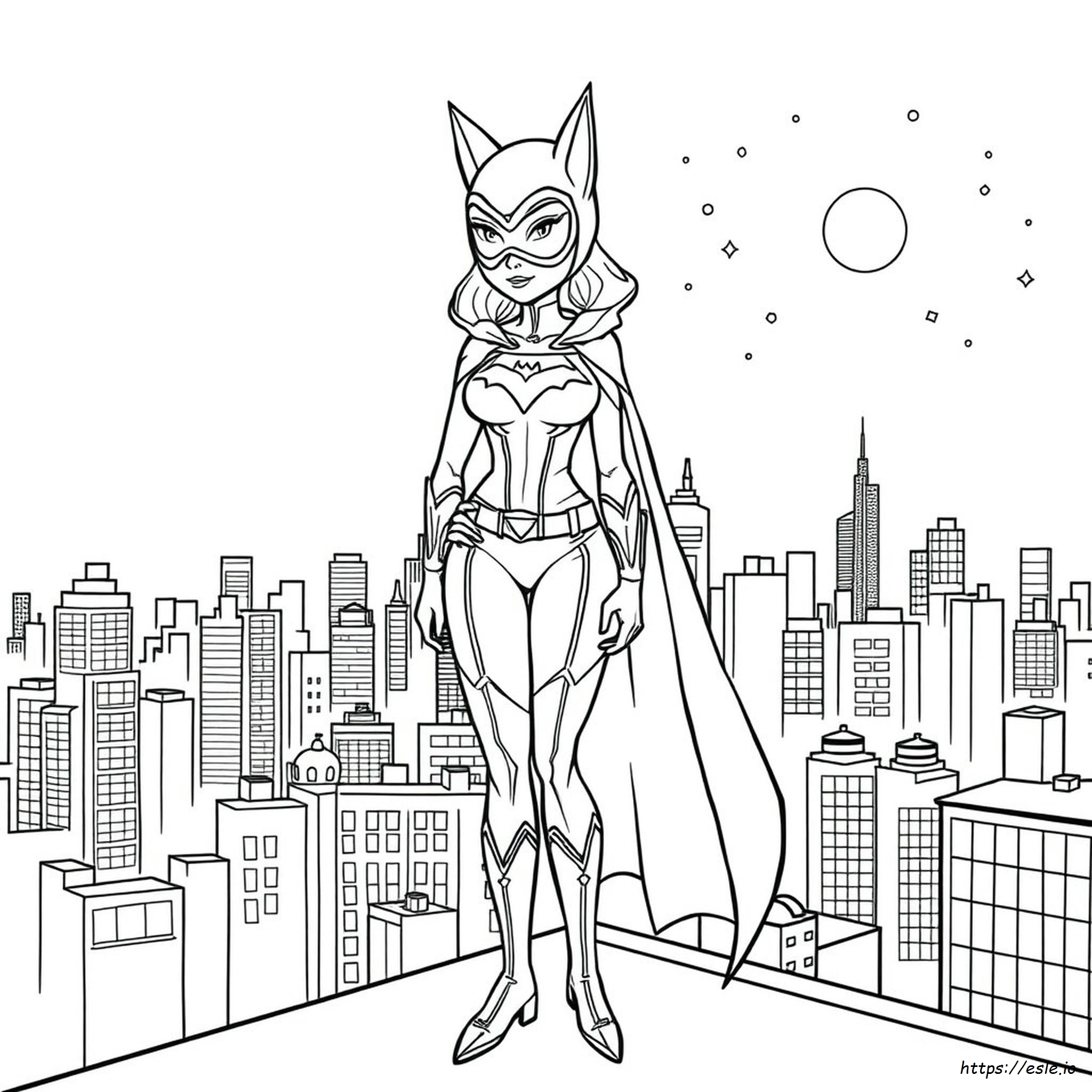 Catwoman Coloring Pages Free