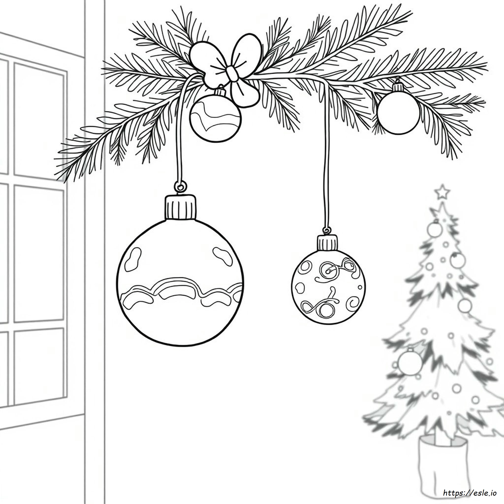 Coloriage Boule De Noël