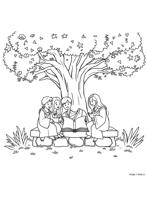 Bible Study Coloring Pages Printable